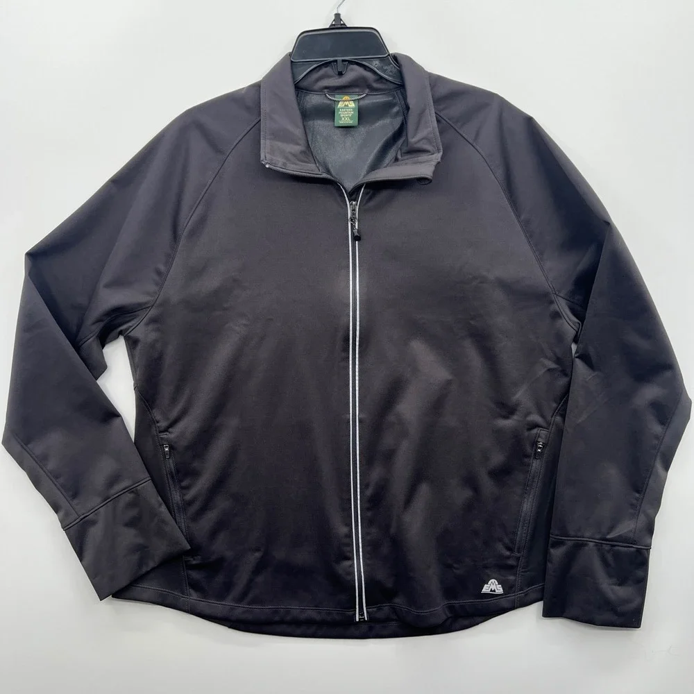 Eastern Mountain Sports Mens XXL Full Zip Jacket Black‎ Running Athletic